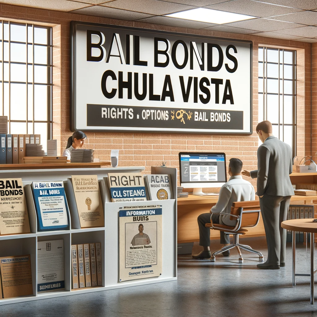 Professional office of Bail Bonds Chula Vista with staff assisting clients and informational resources available.