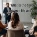 a life coach doing session in his office building
