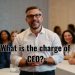 a CEO standing in front of professionals