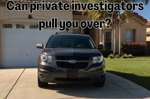 a car being pulled over