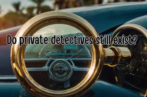 a figure of a detective showing lens