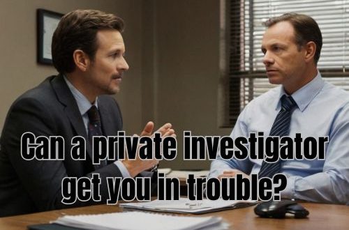 a private investigator explaining to his client