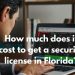 a search on security guard licensing