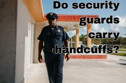 a security guard working and roaming