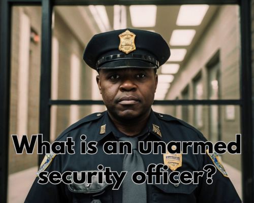 an unarmed security guard