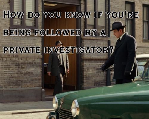 some being followed by a private investigator