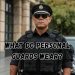 a bodyguard wearing his black uniform