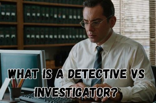 an investigator at work