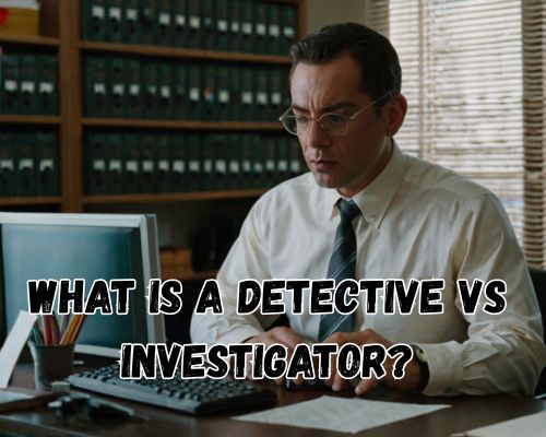 an investigator at work